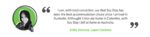 SayStay Student Accommodation Testimonial - Erika